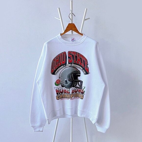 Vintage Ohio State Buckeyes Football Sweatshirt, Ohio State University Shirt Tee - Picture 1 of 2
